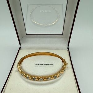Gold and Silver Diamond Bracelet